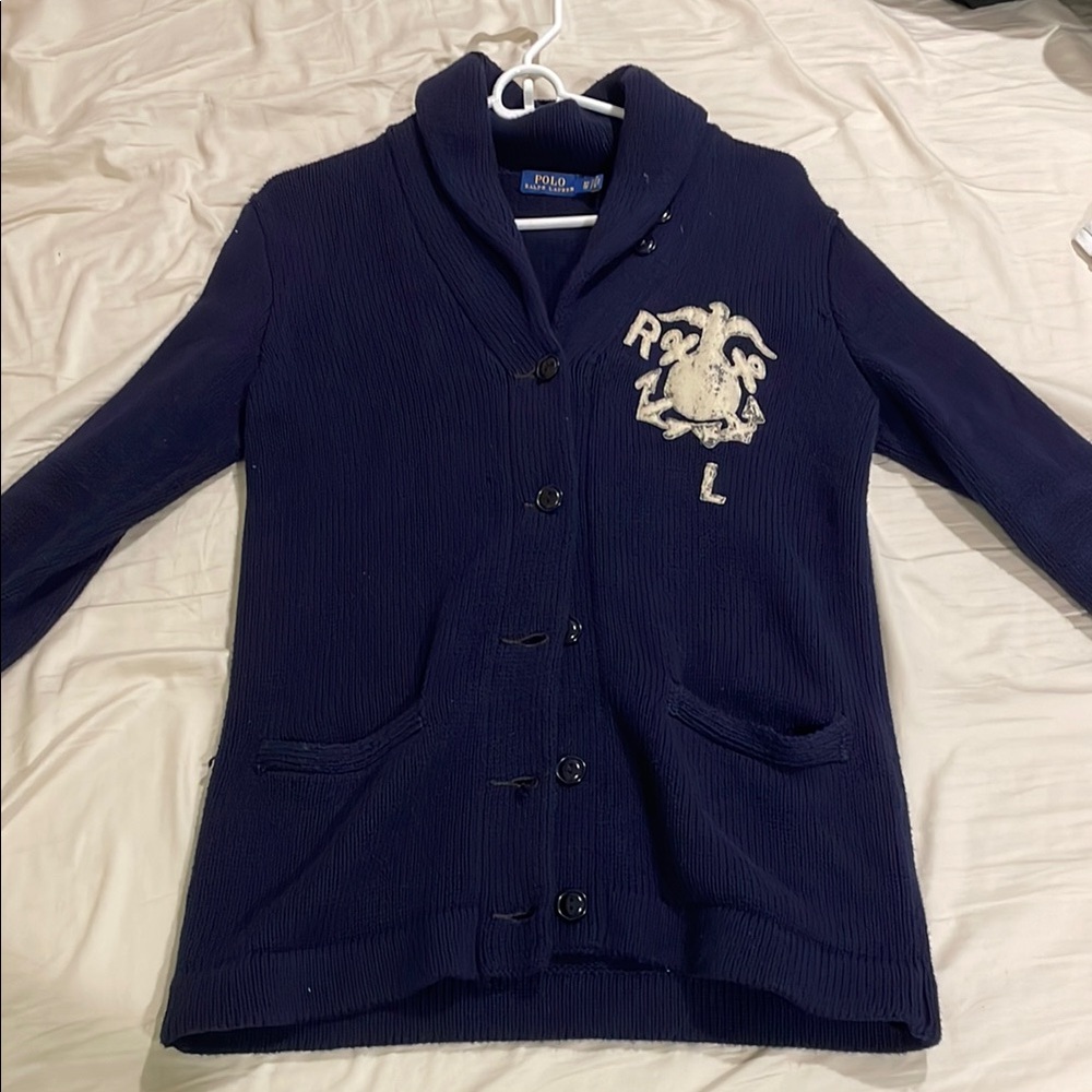 Polo by Ralph Lauren Blue Varsity Jacket